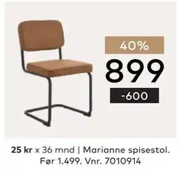 Skeidar Marianne spisestol tilbud