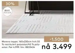 Skeidar Moreno teppe tilbud