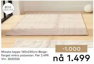 Skeidar Misato teppe tilbud
