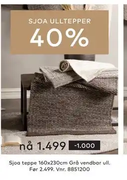 Skeidar Sjoa teppe tilbud
