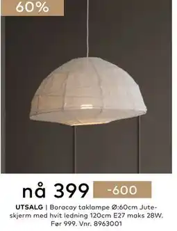 Skeidar Boracay taklampe tilbud