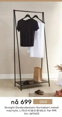Skeidar Straight Garderobestativ tilbud