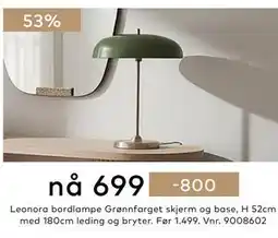 Skeidar Leonora bordlampe tilbud