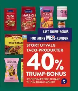 Jacobs STORT UTVALG TACO-PRODUKTER tilbud
