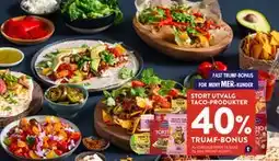 Jacobs STORT UTVALG TACO-PRODUKTER tilbud