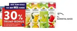 Jacobs 1L, SUNNIVA JUICE tilbud