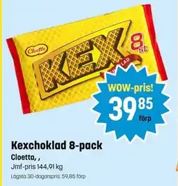 Eurocash Kexchoklad 8-pack tilbud