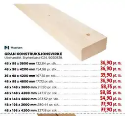 jem & fix GRAN KONSTRUKSJONSVIRKE tilbud
