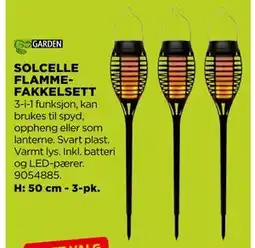 jem & fix SOLCELLE FLAMMEFAKKELSETT tilbud