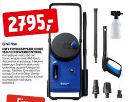 jem & fix HØYTRYKKSPYLER CORE 150-10 POWERCONTROL tilbud