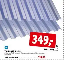 jem & fix TAKPLATE 0,9 MM tilbud