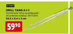 jem & fix GRILL TANG 2-I-1 tilbud