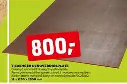 jem & fix TILHENGER RENOVERINGSPLATE tilbud