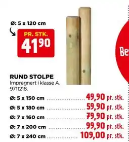 jem & fix RUND STOLPE tilbud