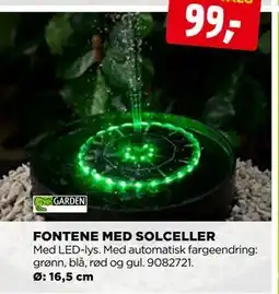 jem & fix FONTENE MED SOLCELLER tilbud