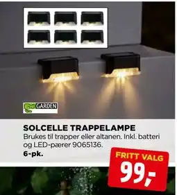 jem & fix SOLCELLE TRAPPELAMPE tilbud
