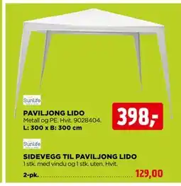 jem & fix SIDEVEGG TIL PAVILJONG LIDO tilbud