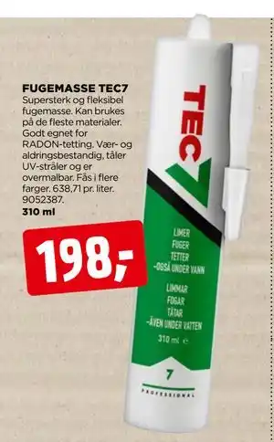 jem & fix FUGEMASSE TEC7 tilbud