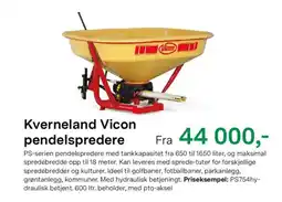 Felleskjøpet Kverneland Vicon pendelspredere tilbud