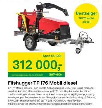 Flishugger TP 176 Mobil diesel