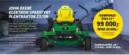 Felleskjøpet JOHN DEERE Elektrisk spakstyrt plentraktor Z370R tilbud