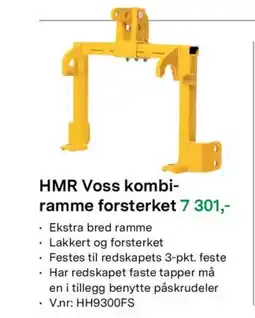 Felleskjøpet HMR Voss kombi- ramme forsterket tilbud