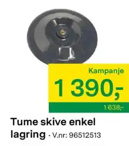 Felleskjøpet Tume skive enkel lagring tilbud