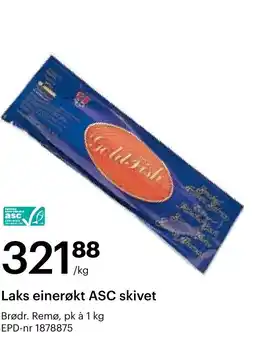 Storcash Laks einerøkt ASC skivet tilbud