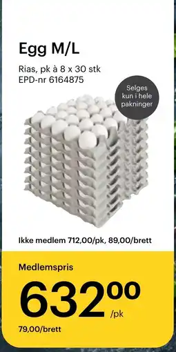 Storcash Egg M/L tilbud