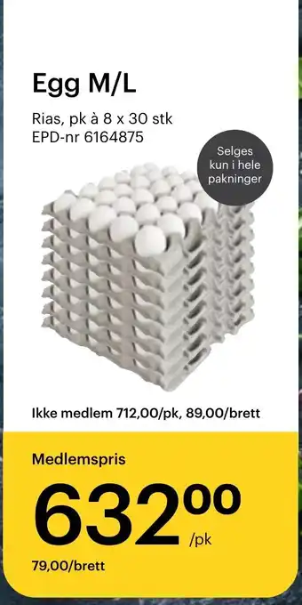 Storcash Egg M/L tilbud