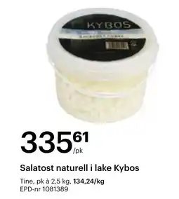 Storcash Salatost naturell i lake Kybos tilbud
