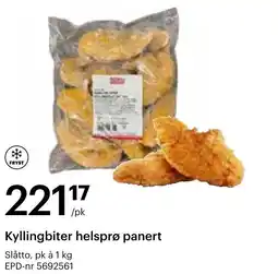 Storcash Kyllingbiter helsprø panert tilbud