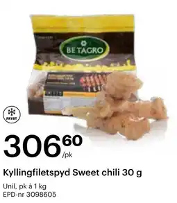 Storcash Kyllingfiletspyd Sweet chili tilbud