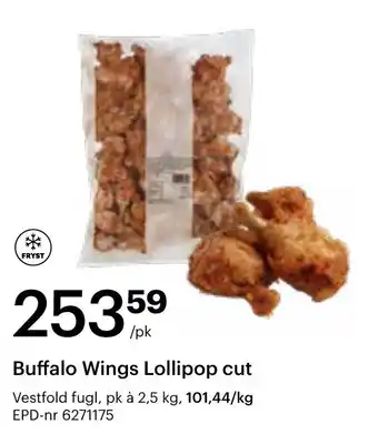 Storcash Buffalo Wings Lollipop cut tilbud