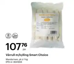 Storcash Vårrull m/kylling Smart Choice tilbud