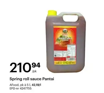 Storcash Spring roll sauce Pantai tilbud