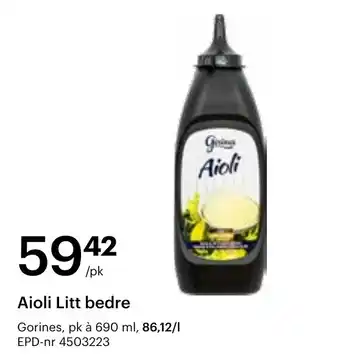 Storcash Gorines Aioli Litt bedre tilbud