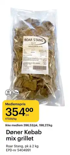 Storcash Roar Stang Døner Kebab mix grillet tilbud