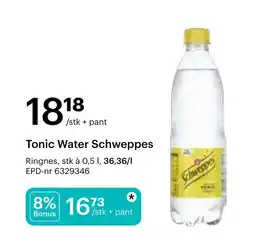 Storcash Tonic Water Schweppes tilbud
