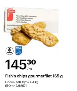Storcash Findus Fish'n chips gourmetfilet tilbud