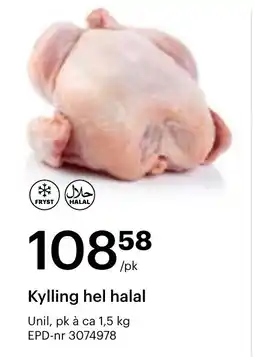 Storcash Kylling hel halal tilbud