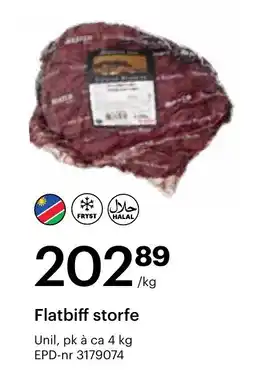 Storcash Flatbiff storfe tilbud