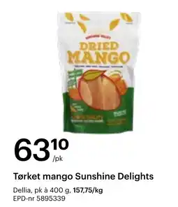 Storcash Tørket mango Sunshine Delights tilbud