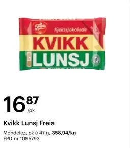 Storcash Kvikk Lunsj Freia tilbud