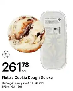 Storcash Hennig-Olsen Fløteis Cookie Dough Deluxe tilbud