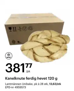 Storcash Kanelknute ferdig hevet tilbud