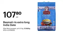 Storcash Basmati ris extra long India Gate tilbud