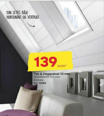 Byggmax Tak & Veggpanel 10 mm tilbud