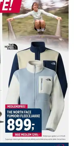Sport 1 THE NORTH FACE YUMIORI FLEECEJAKKE tilbud