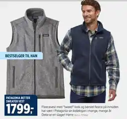 Sport 1 PATAGONIA BETTER SWEATER VEST tilbud